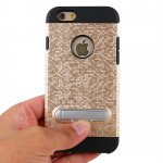 Wholesale iPhone 7 Pixel Armor Hybrid Kickstand Case (Rose Gold)